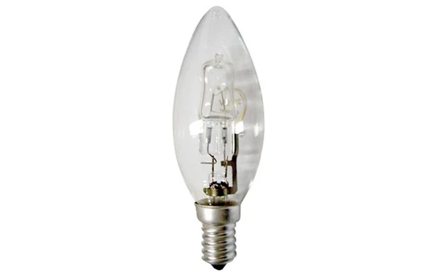 BOMBILLA HALÓGENA ECOLÓGICA VELA - C35 - E14 - 18W - 240V - 27