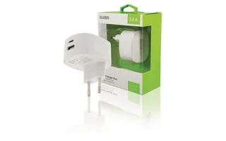 Cargador de Pared USB/USB-C Blanco - Sweex CH-002WH