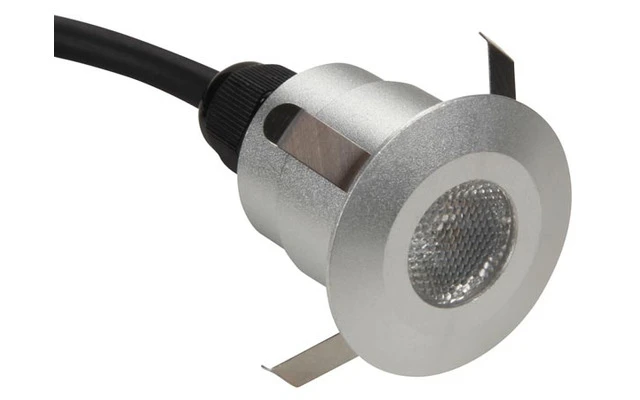Foco LED de suelo - 5x LED de 0.6W - Modelo redondo - blanco cálido