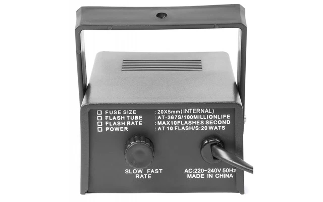 BeamZ Mini estrobo, caja de plastico, 20W