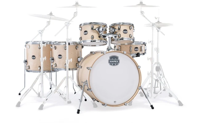 Mapex MM628SFUNW Drum Set Mars Maple 6 Pcs Natural Satin