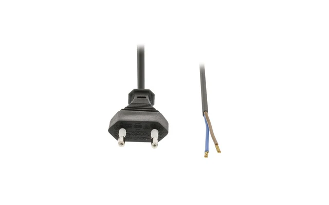Cable de Alimentación Euro Macho - Abierto 3.00 m Negro - Valueline VLEP11700B30