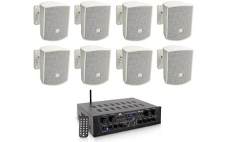 Acoustic Control AMP 435 + JBL Control 52 Blanco ( 8 parejas )