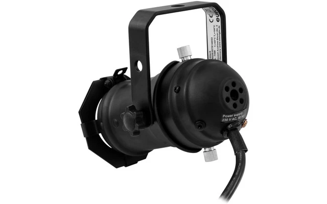 Eurolite PAR-16 Spot GU10 negro + lámpara led SMD 7W
