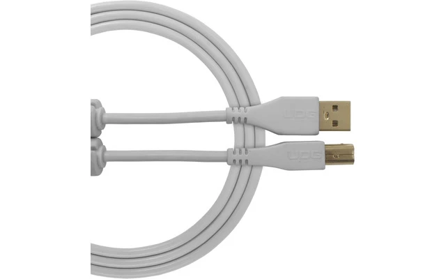 UDG Cable USB 2.0 A-B - Recto - Blanco - 1 Metro