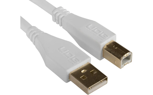 UDG Cable USB 2.0 A-B - Recto - Blanco - 1 Metro