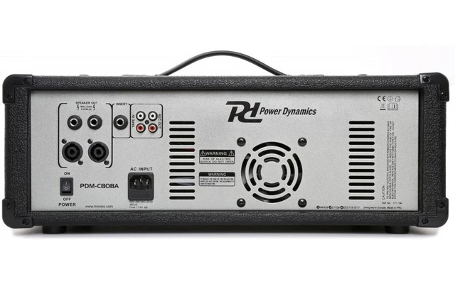 Power Dynamics PDM-C808A Mezclador Autoamplificado 8 Canales MP3/ECHO