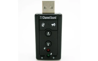 Tarjeta de sonido USB 7.1