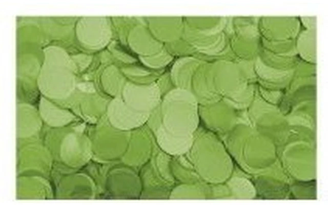 Showtec Recarga Confeti redondo 55x17mm Verde claro