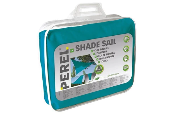 Vela de sombra triangular - 5 x 5 x 5 m - COLOR: AZUL CELESTE