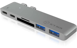 Estación de Acoplamiento MacBook Pro 5-Port Plata - ICY BOX 60374