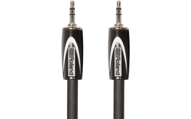 Roland RCC103535 Cable serie Black minijack estéreo a minjack estéreo 3 m