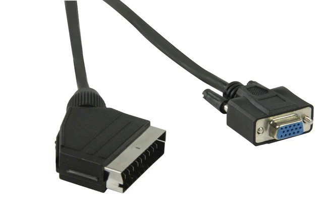 Cable SCART VGA de SCART macho VGA hembra de 2,00 m en color negro - Valueline VLVP31550B20