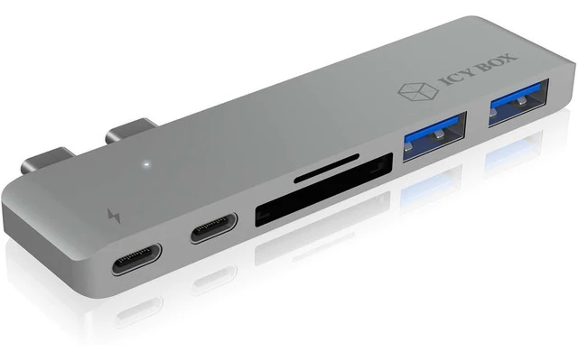 Estación de Acoplamiento MacBook Pro 5-Port Plata - ICY BOX 60374