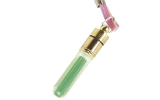 MINI LÁMPARA LED INTERMITENTE CON LLAVERO, COLOR VERDE 