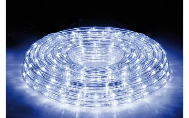 Juego de manguera de LED con controlador - Blanco - 10m