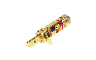CONECTOR DE ALTAVOZ DORADO - ROJO