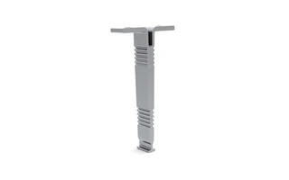 SOPORTE DE MONTAJE PARA EL PERFIL PARA LAS CINTAS DE LEDs 'ALU-ROUND' - PARA ARMARIO - PLATEADO