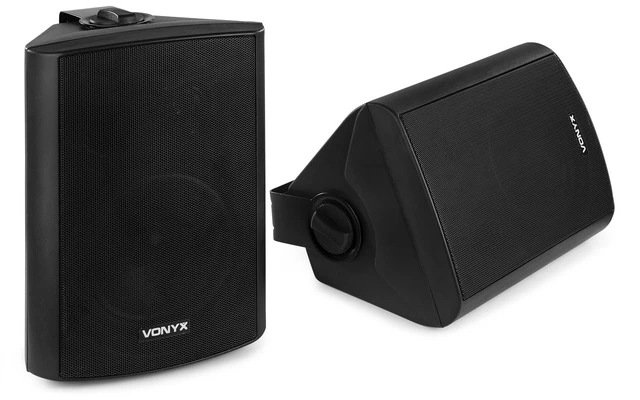 Vonyx Juego de altavoces 2 vias 120W - negro