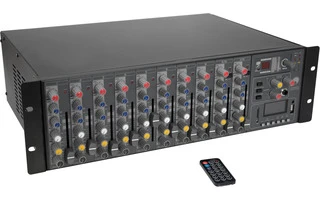 Omnitronic RM-1422FXA USB Rack Power Mixer