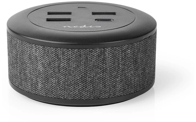 Cargador de Sobremesa de Tela para toda la Familia - 3x USB de 2,1 A (máx) - 1x USB-C de 30 W