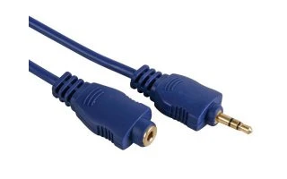 CABLE AUDIO - JACK ESTÉREO MACHO 3.5mm A JACK ESTÉREO HEMBRA 3.5