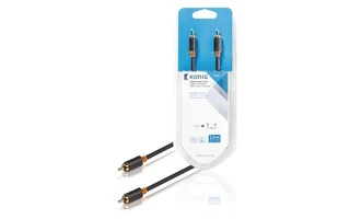 Cable de audio digital de RCA macho a macho, 2,00 m en gris - König KNA24170E20