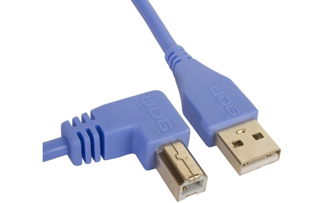 UDG Ultimate Cable USB 2.0 A-B - Azul - Acodado 2 metros