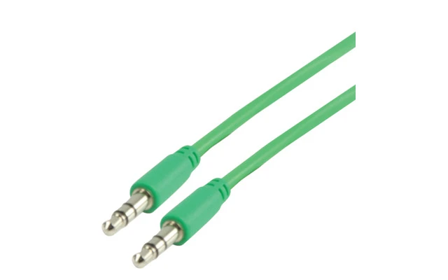 Cable verde de audio estéreo 3.5mm de 1.00 m