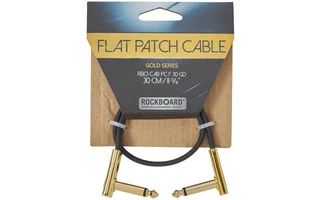 RockBoard Flat Patch Cable Gold 30 Cm