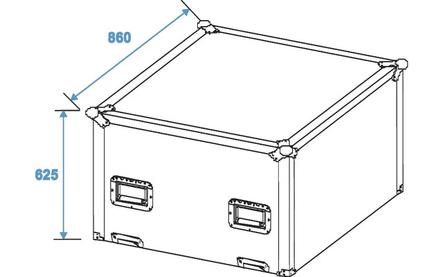 Roadinger Flightcase Bola de espejos 75cm