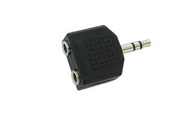 DOBLE JACK HEMBRA ESTÉREO 3.5mm A JACK MACHO ESTÉREO 3.5mm