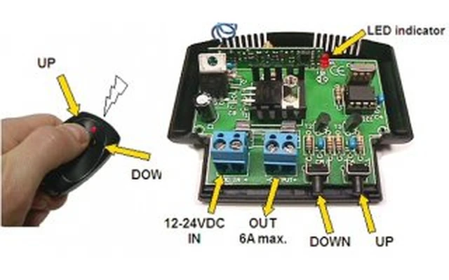 DIMMER LED CON MANDO A DISTANCIA RF