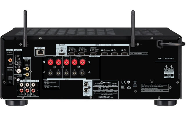 Pioneer VSX 831K Negro