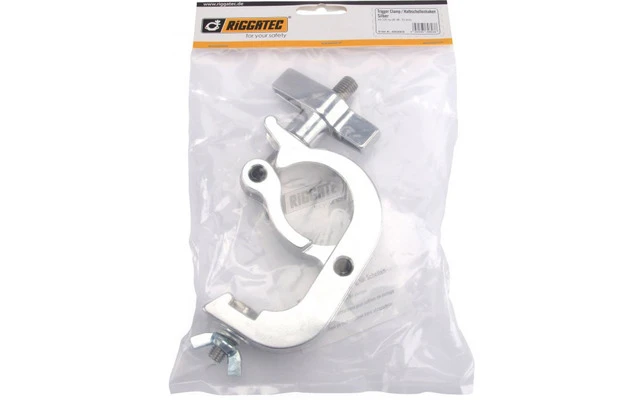 RIGGATEC 400200030 Garra Trigger plateada hasta 250 kg (48-51 mm)