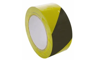 Cinta de señalización - 50 mm x 33 metros - color Amarillo/Negro