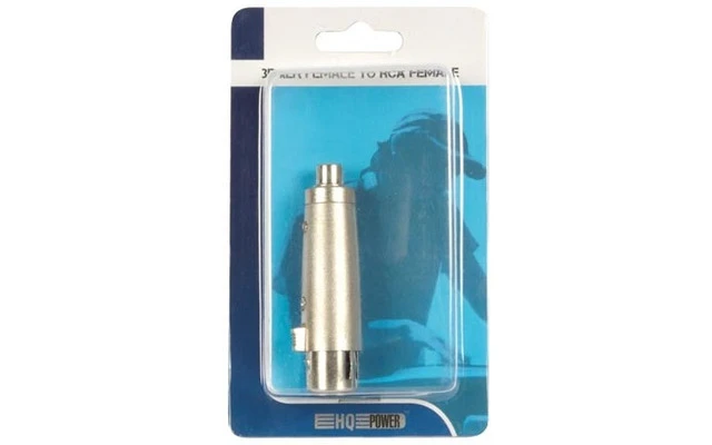 Conector XLR hembra de 3 polos a conector RCA hembra