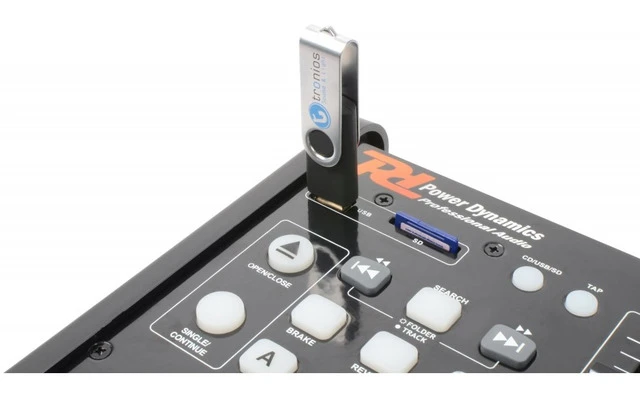 Power Dynamics PDX125 Reproductor Doble CD/SD/USB/MP3
