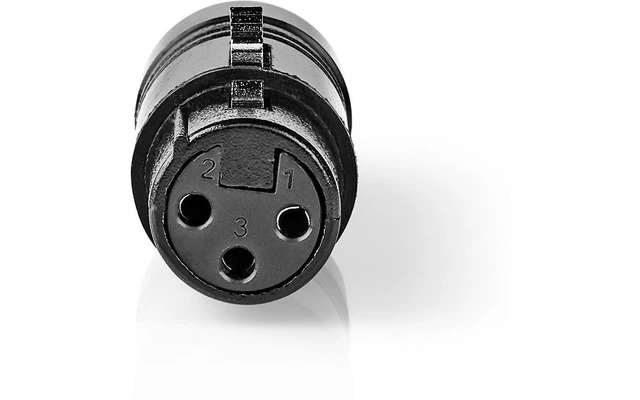 Adaptador XLR - XLR de 3 Pines Hembra - RCA Hembra - 1 Pieza - Metal