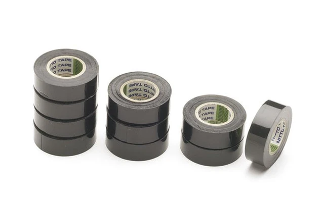 CINTA ADHESIVA AISLANTE 19mm X 10m (10 uds.) - COLOR NEGRO
