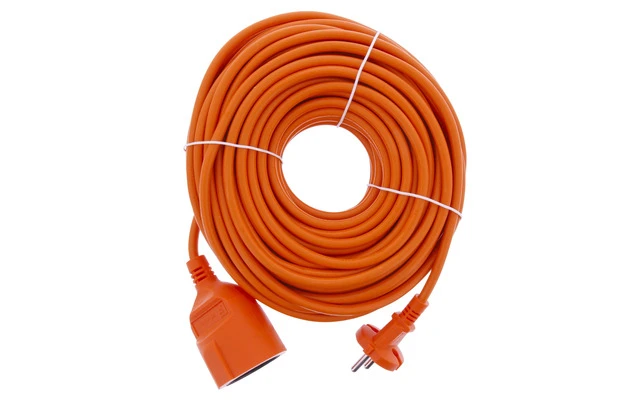 Cable Alargador de 20 m H05VV-F 2X1.5 Naranja - König EC120F1OR