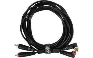 UDG Ultimate Audio Cable Set RCA Straight - RCA Angled Black 3m