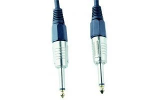 Cable 2 x Jack 6,35 macho MONO 1 m - 070063