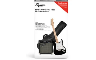 Squier by Fender Pack Sonic Stratocaster Mn Black