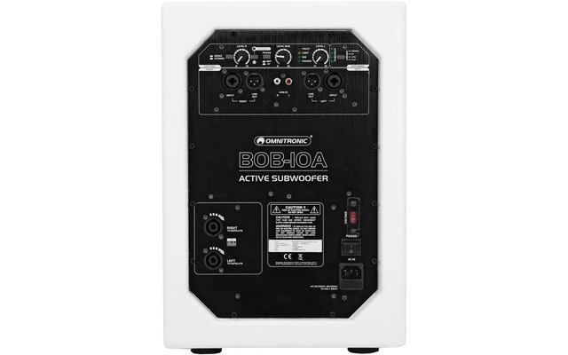 OMNITRONIC BOB-10A Subwoofer activo blanco 