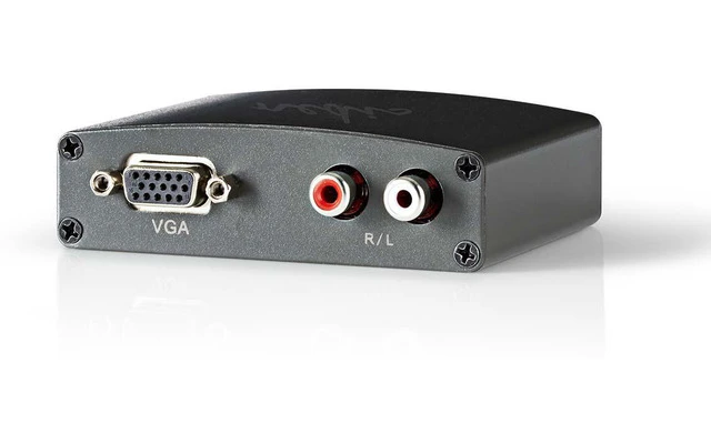 Convertidor HDMI a VGA - 1 toma - Entrada HDMI - VGA + 2 Salidas RCA (I/D)