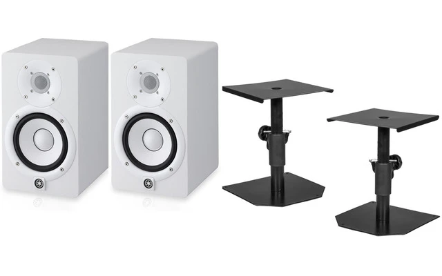2x Yamaha HS-5 Blanco + Soportes de sobremesa