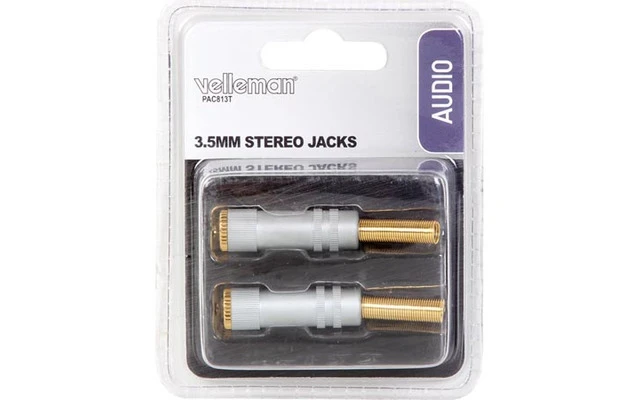 Juego de conectores estéreo hembra de 3.5mm / profesional
