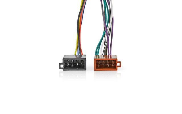 Cables ISO Kenwood de 16 Pines - Conector de radio - 2x Conector de coche - 0,15 m - Varios colo