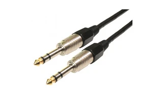 Jack 2x6.3mm Macho estereo 3 metros